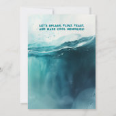 Whale Surf and Dive Summer Beach Party Einladung (Rückseite)