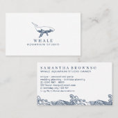 Whale Surf Aquarium Visitenkarte (Vorne/Hinten)