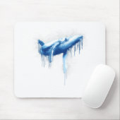 Whale Süße Tier Graphic Mousepad (Mit Mouse)