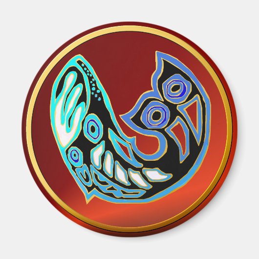 Whale Symbol Magnet (Vorne)