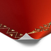 Whale-Symbol-Poster Poster (Ecke)