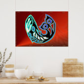 Whale-Symbol-Poster Poster (Küche)