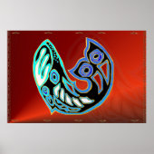 Whale-Symbol-Poster Poster (Vorne)