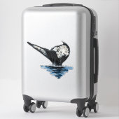 Whale Tail Aufkleber (Koffer)