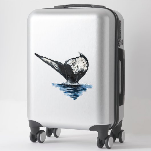 Whale Tail Aufkleber (Koffer)