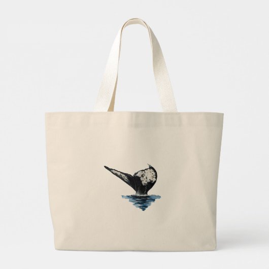 Whale Tail Jumbo Stoffbeutel (Rückseite)