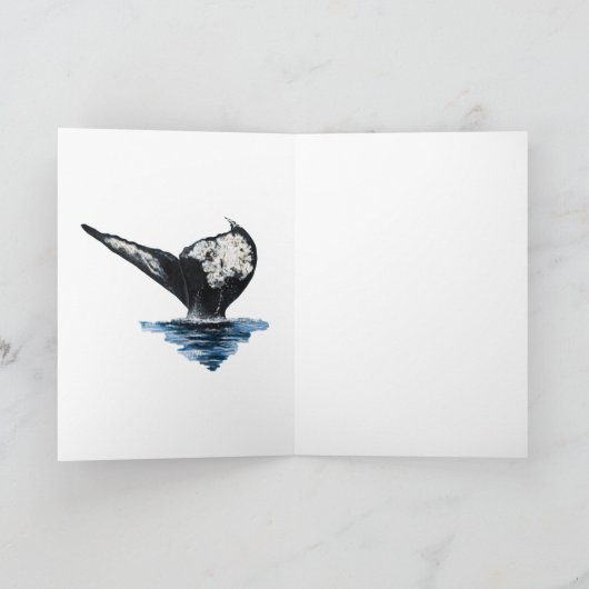 Whale Tail Karte (Innenseite)