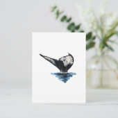 Whale Tail Postkarte (Stehend Vorderseite)