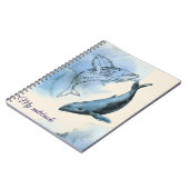 Whale Tales Notebook - Ocean Journal Notizblock (Linke Seite)