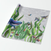 Whale Tank Wrapping Paper Rolls Geschenkpapier (Ungerollt)