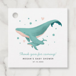 Whale Theme Nautical Baby Dusche Geschenkanhänger
