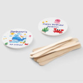 Whale Theme Summer Kids Birthday Party Fächer (Non-assembled)