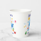 Whale Theme Summer Kids Birthday Party Pappbecher (Links)