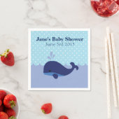 Whale Themed Boy Babydusche Napkins Serviette (Beispiel)