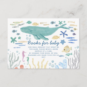 Whale unter dem Meer Baby-Duschbücher für Baby Begleitkarte