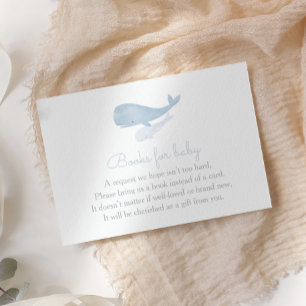 Whale unter dem Meer Baby Shower Books for Baby Begleitkarte