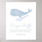 Whale unter dem Sea Baby Shower Windschutzscheiben Poster (Vorne)