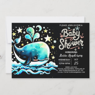 Whale unter der Babydusche von Sea Boho Einladung