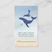 Whale unter der Sea Baby Dusche Begleitkarte (Vorderseite)