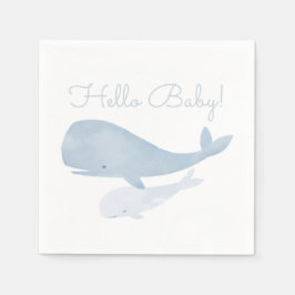 Whale unter der Sea Baby Dusche Serviette