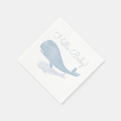 Whale unter der Sea Baby Dusche Serviette (Ecke)