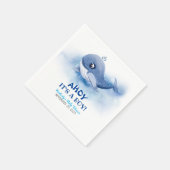 Whale unter der Sea Baby Dusche Serviette (Ecke)