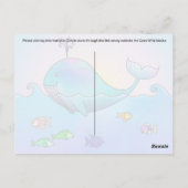 Whale verschieben - Postkarte (Rückseite)