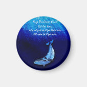 Whale Vertical Motion Scene To Down In Ocean Depth Magnet (Vorne)