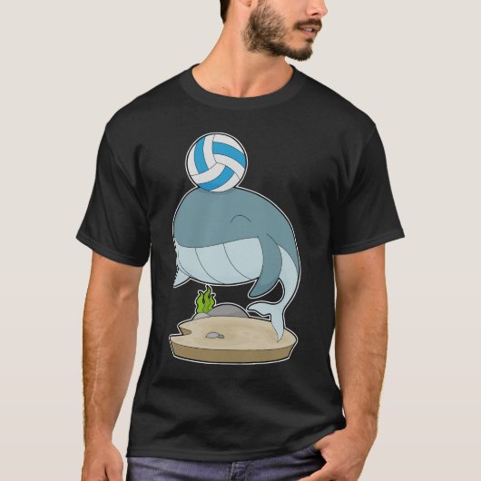 Whale Volleyball-Spieler Volleyball T-Shirt (Vorderseite)