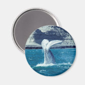 Whale-Wal-Schwanz Magnet (Vorderseite/Rückseite)