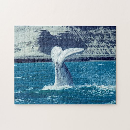 Whale-Wal-Schwanz Puzzle (Horizontal)
