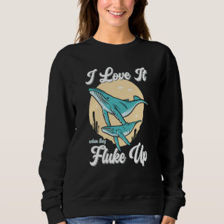 Whale Watcher Fluke Up Sweatshirt
