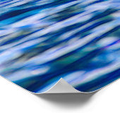 Whale Watching Boat Blue Ocean Poster (Ecke)