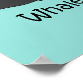 Whale Watching Fun Poster (Ecke)