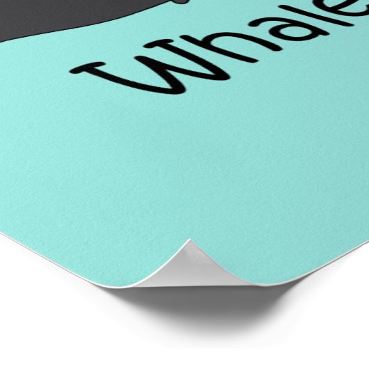 Whale Watching Fun Poster (Ecke)