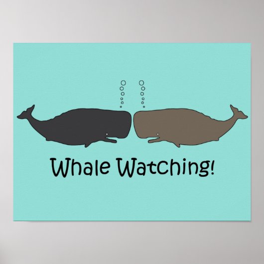 Whale Watching Fun Poster (Vorne)