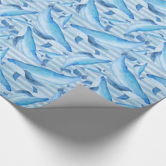 Whale Watching Geschenkpapier (Ecke)
