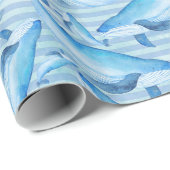 Whale Watching Geschenkpapier (Rolleneckpunkt)