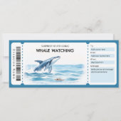 Whale Watching Gift Certificate Einladung (Vorderseite)