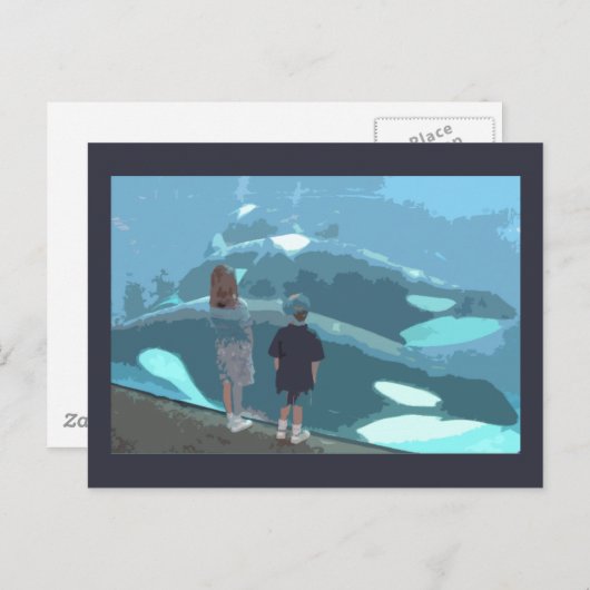 Whale Watching Postkarte (Vorne/Hinten)