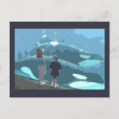 Whale Watching Postkarte (Vorderseite)