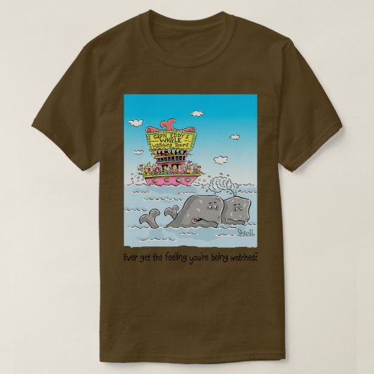Whale-Watching-Touren T-Shirt (Design vorne)