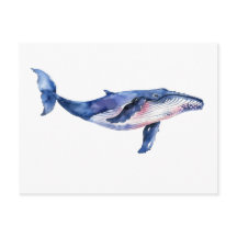 Whale Watercolor