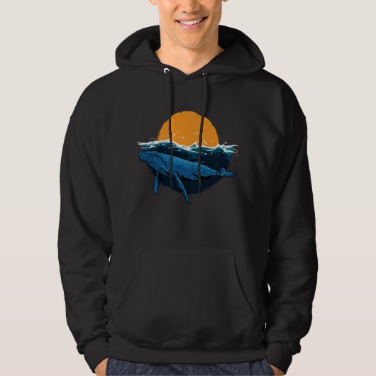Whale Wave Hoodie (Vorderseite)