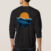 Whale Wave Sweatshirt (Rückseite)