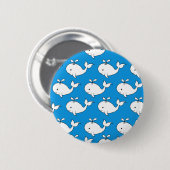 Whale Whale-Cartoon Button (Vorne & Hinten)
