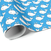 Whale Whale-Cartoon Geschenkpapier (Rolleneckpunkt)