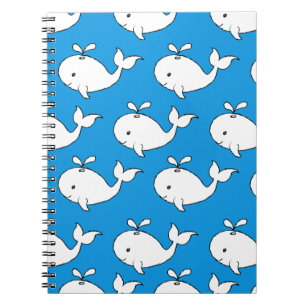 Whale Whale-Cartoon Notizblock