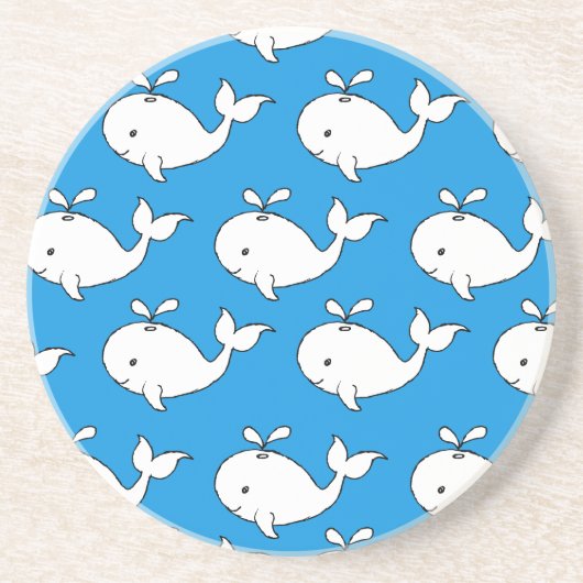 Whale Whale-Cartoon Untersetzer (Vorne)