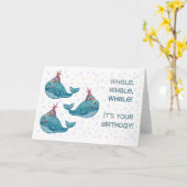 Whale Whale Whale Geburtstag Karte (Gelbe Blume)
